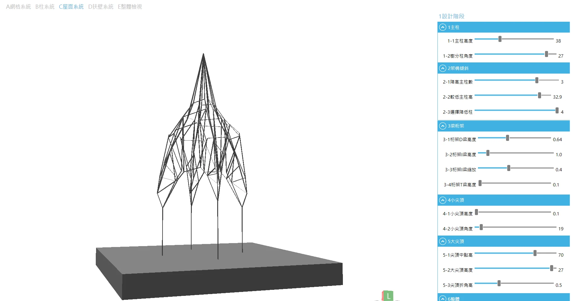 網格系統可視性分析