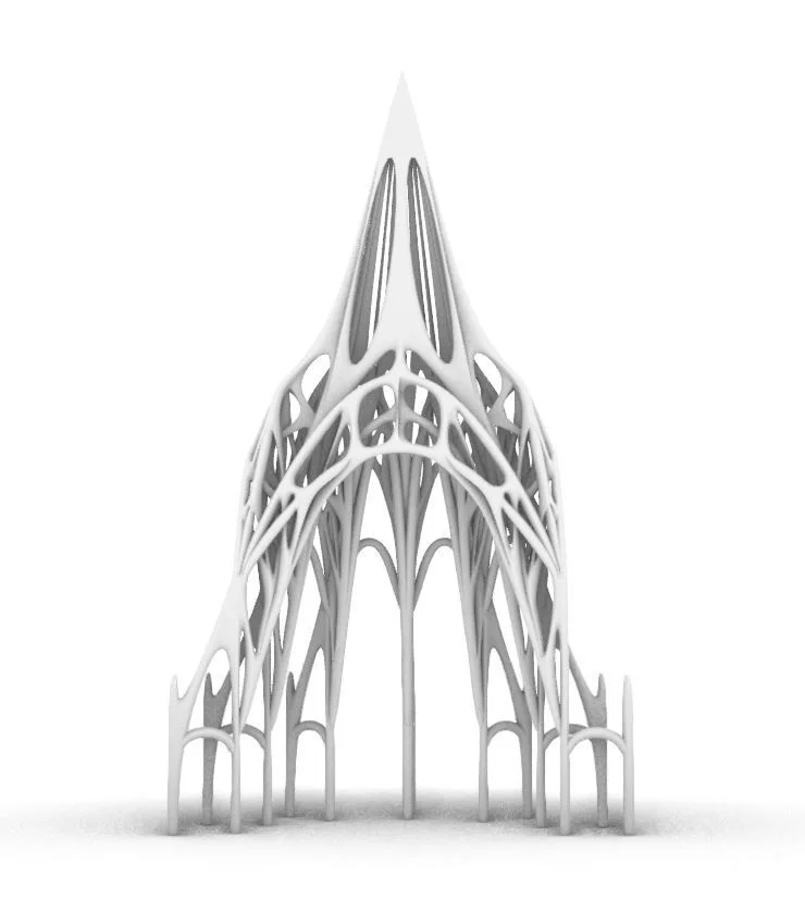 哥德拱基座細部