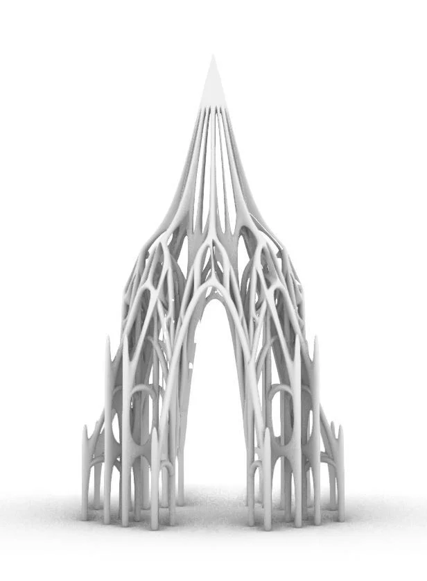 哥德拱正面立面