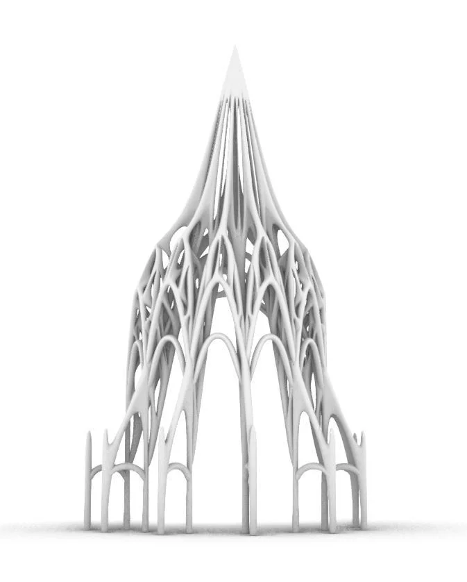 哥德拱側面立面